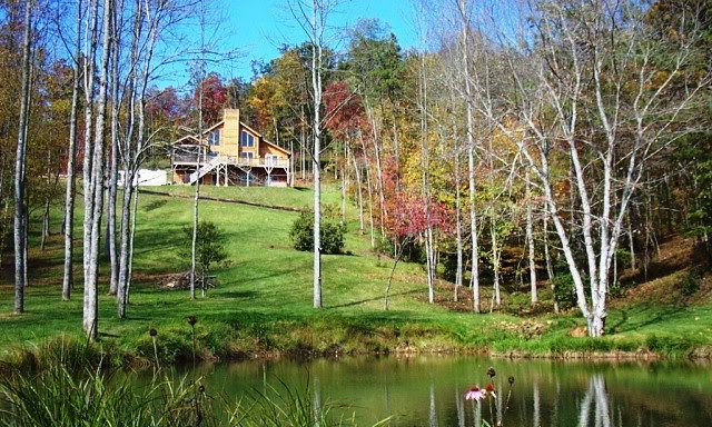 This exceptional timber-frame home is located on 6 gorgeous acres in Burningtown Franklin NC, Franklin NC Homes for Sale, Franklin NC Real Estate